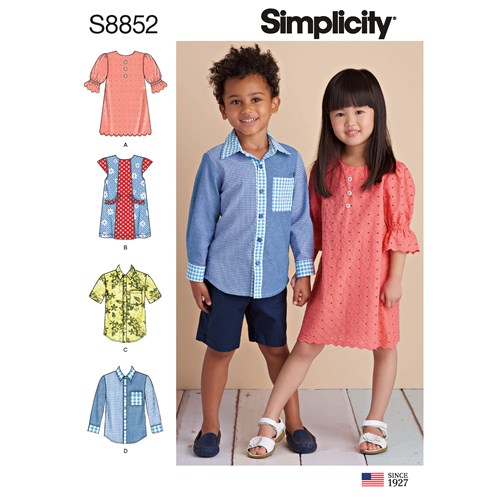 Simplicity Children's Dress and Shirt S8852