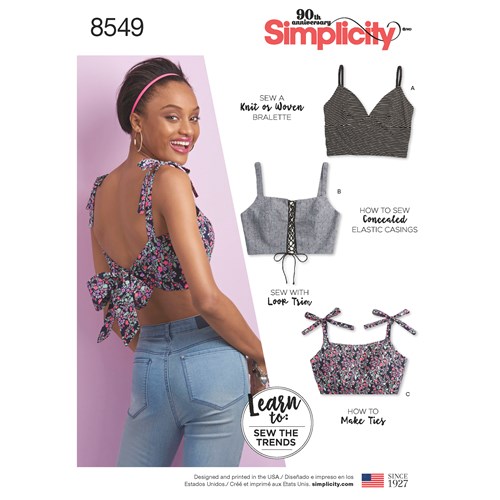 Simplicity Bra Tops S8549