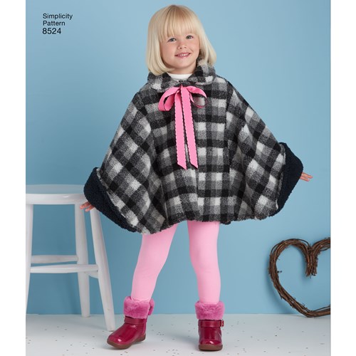 Simplicity Children's Poncho S8524