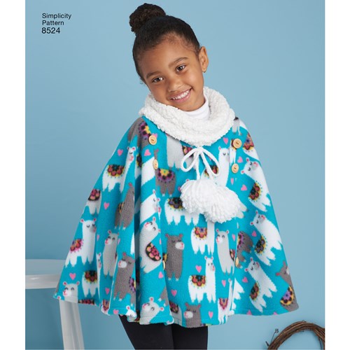 Simplicity Children's Poncho S8524