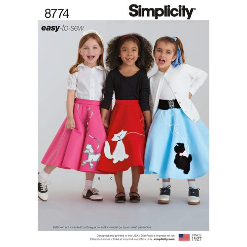 Simplicity Child/Teen Skirts S8774