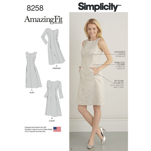 Simplicity Amazing Fit Dress S8258