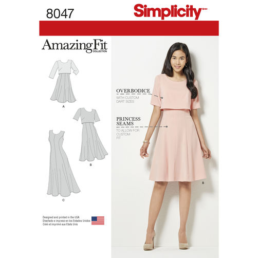 Simplicity Amazing Fit Dress S8047