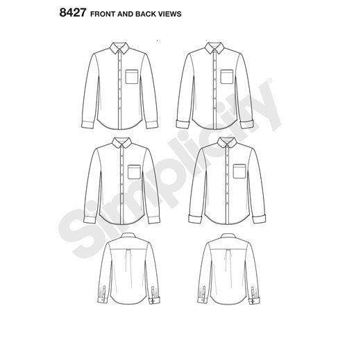 Simplicity Men's Shirt S8427 – The Fold Line