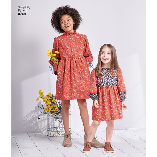 Simplicity Child/Teen Dresses S8708