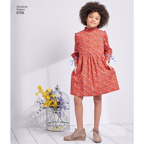 Simplicity Child/Teen Dresses S8708