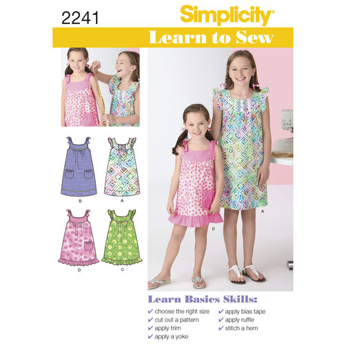 Simplicity Child/Teens Dresses S2241