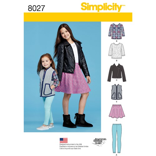 Simplicity Child/Teen Outfit S8027