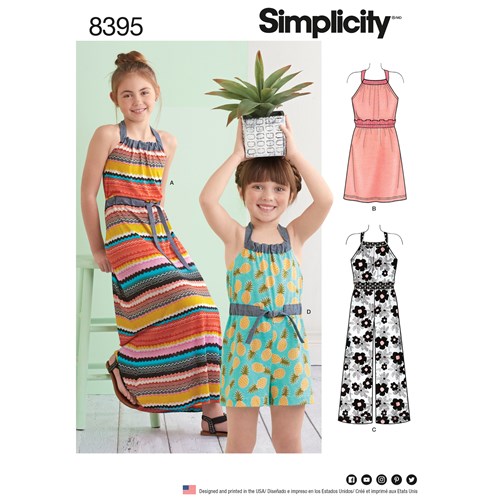Simplicity Dresses and Rompers S8395