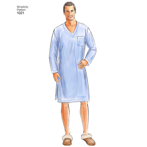 Simplicity Men's Pyjamas and Robe S1021