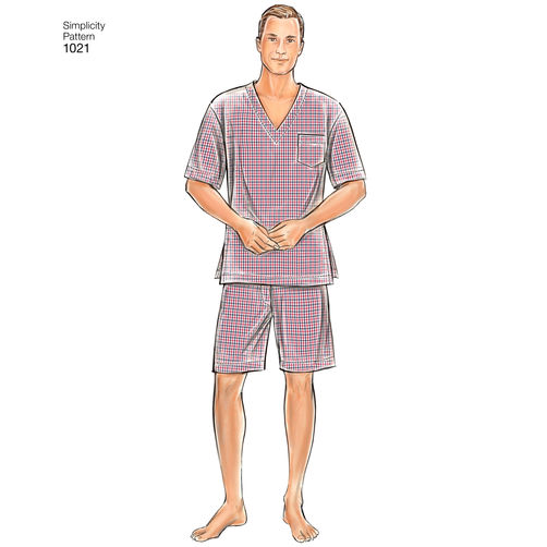 Simplicity Men's Pyjamas and Robe S1021