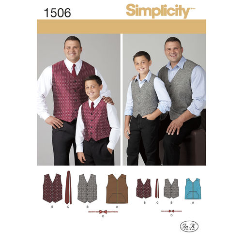 Simplicity Men's/Boys Waistcoat S1506