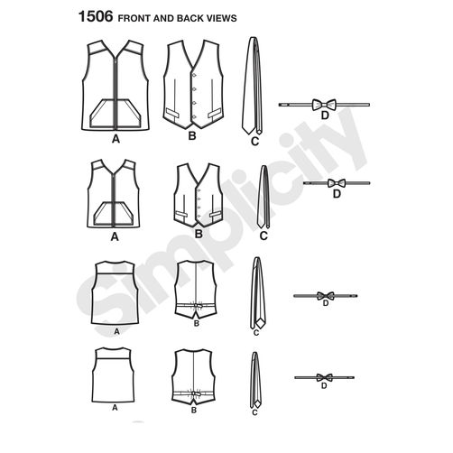 Simplicity Men's/Boys Waistcoat S1506