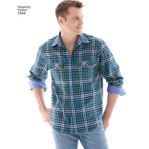 Simplicity Men's Shirts S1544 – The Fold Line