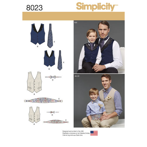 Simplicity Vest, Bow-tie & Cummerbund S8023