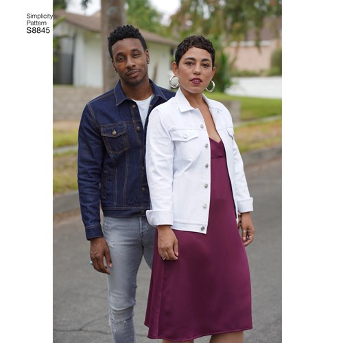 Simplicity Women/Men/Teen Jean Jacket S8845 – The Fold Line