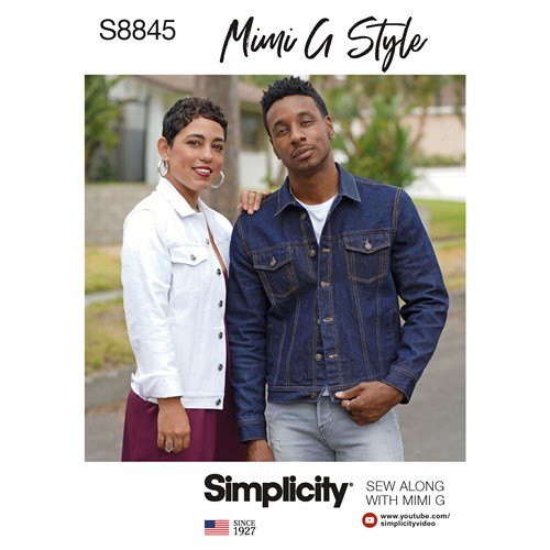 Simplicity Women/Men/Teen Jean Jacket S8845