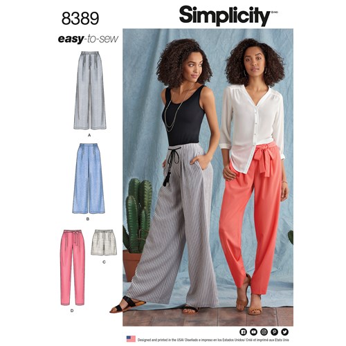 Simplicity Trousers and Shorts S8389