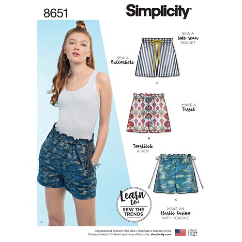 Simplicity Shorts S8651