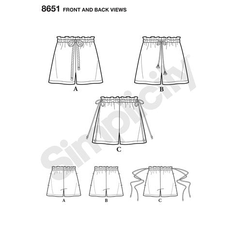 Simplicity Shorts S8651