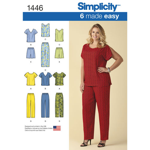 Simplicity Tops, Trousers and Shorts S1446