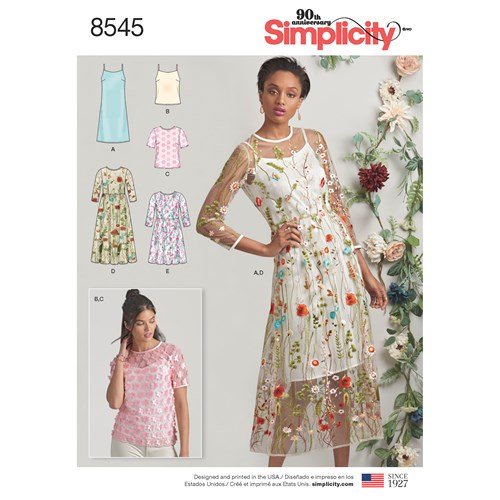 Simplicity Dress and Top S8545