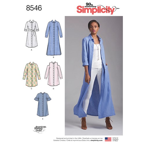 Simplicity Shirt Dress S8546
