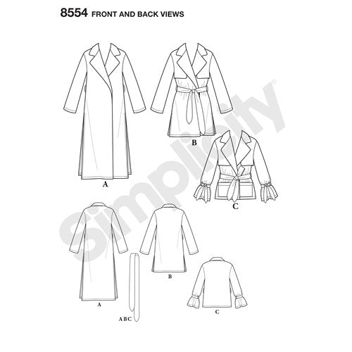 Simplicity Coat and Jacket S8554