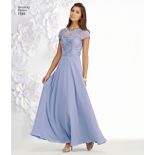 Simplicity Special Occasion Dress S1195