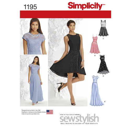 Simplicity Special Occasion Dress S1195