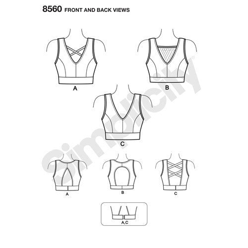 Simplicity Sports Bra S8560