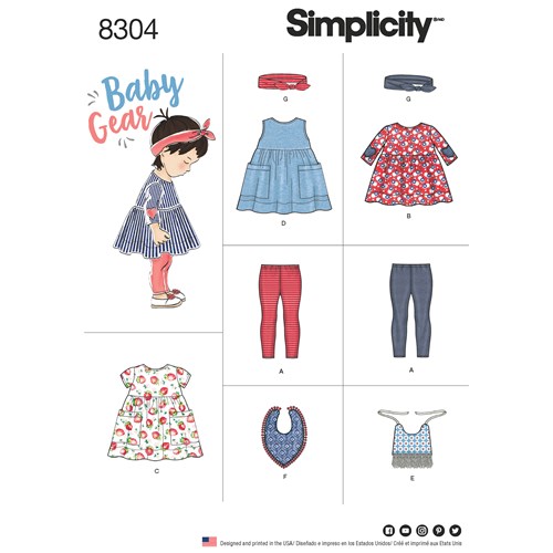 Simplicity Baby's Outfit S8304