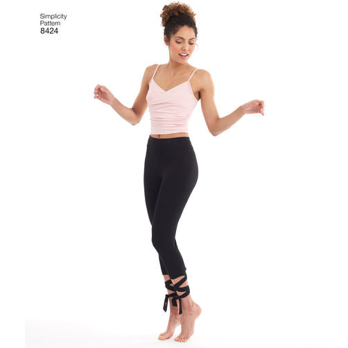 Simplicity Ballet Leggings and Tops S8424