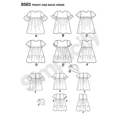 Simplicity Baby/Child Dress S8563