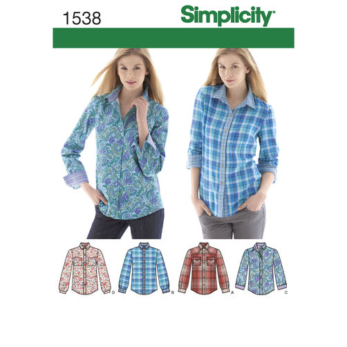 Simplicity R11060 Simplicity Shirts S1538 – The Fold Line