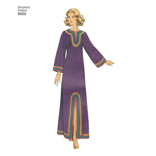 Simplicity Vintage Caftans S8505