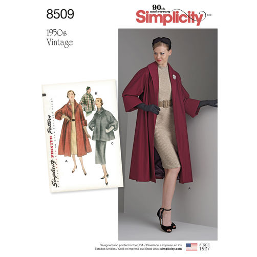 Simplicity Vintage Coat or Jacket S8509