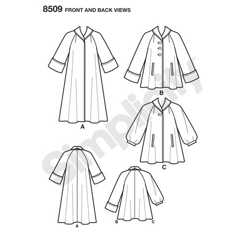 Simplicity Vintage Coat or Jacket S8509