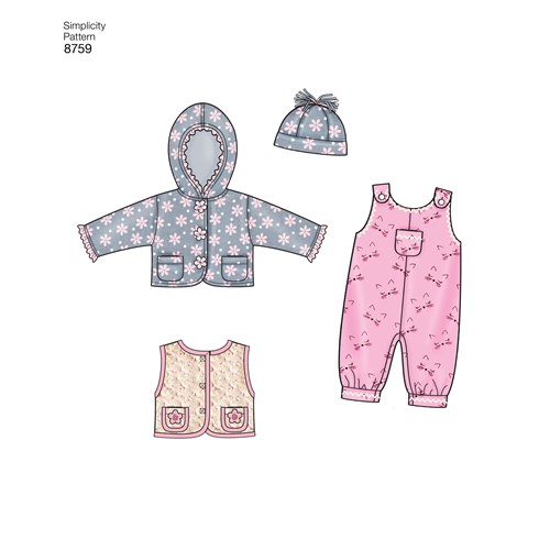 Simplicity Baby Winter Outfit S8759