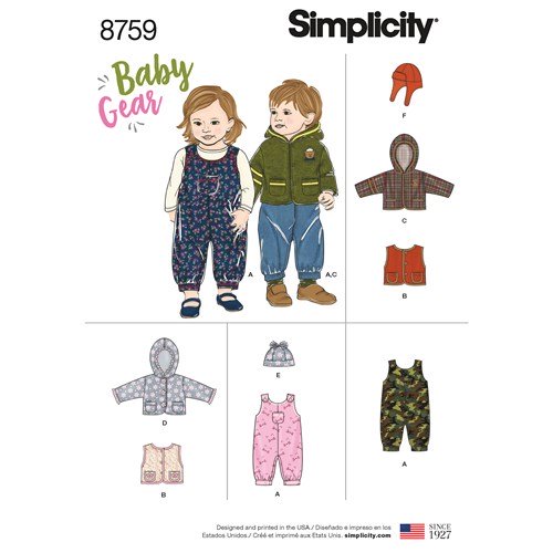 Simplicity Baby Winter Outfit S8759