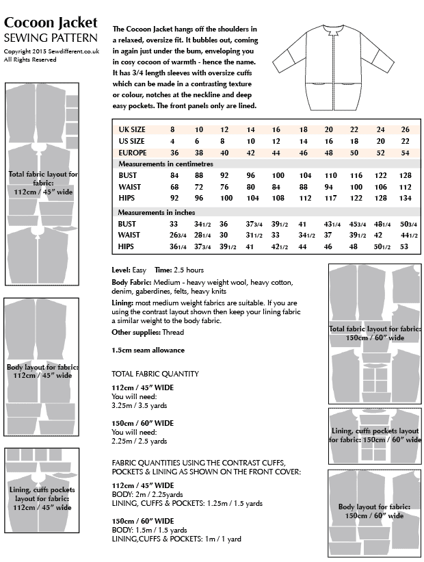 Sew Different Cocoon Jacket