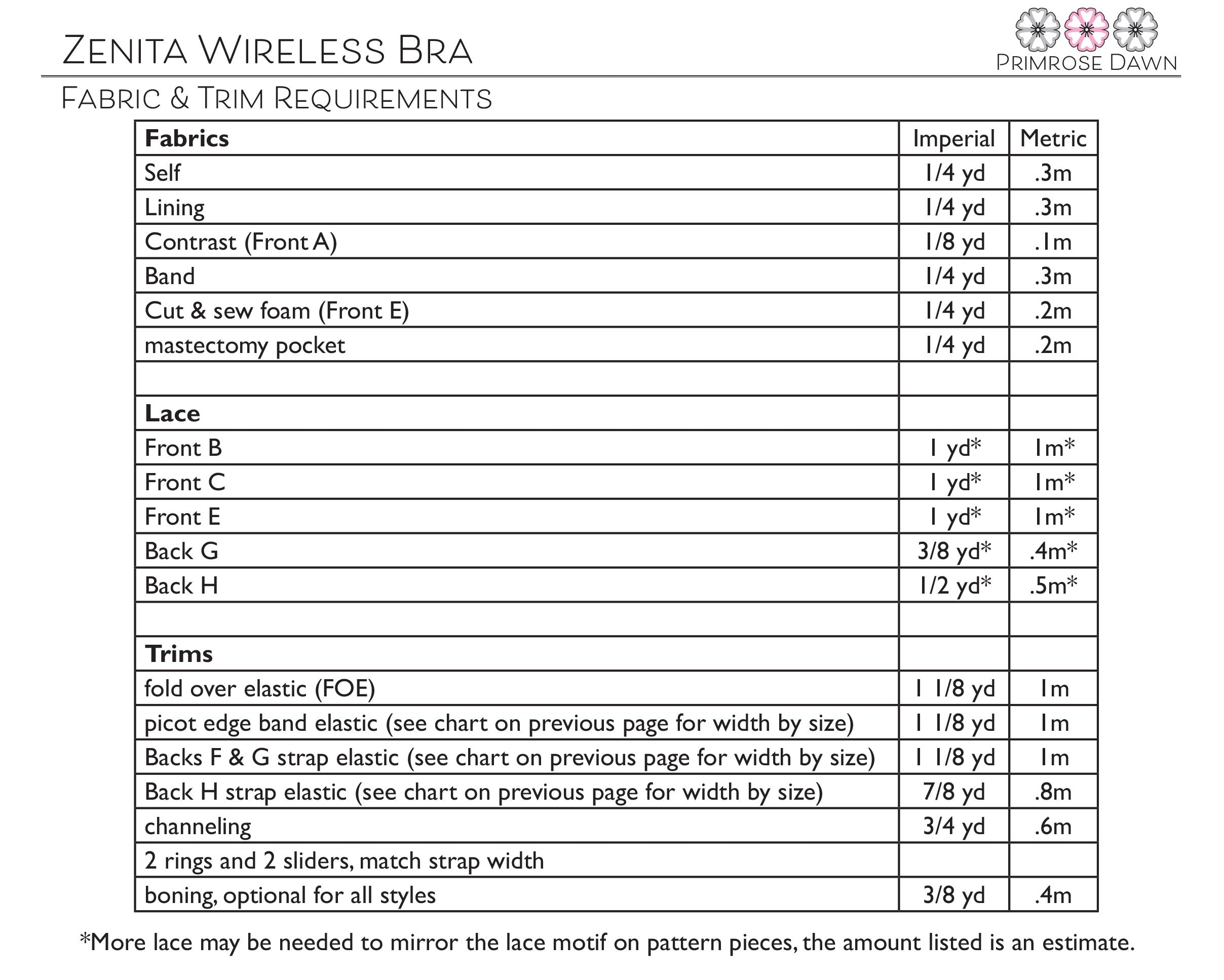 Primrose Dawn Zenita Wireless Mastectomy Bra PDF