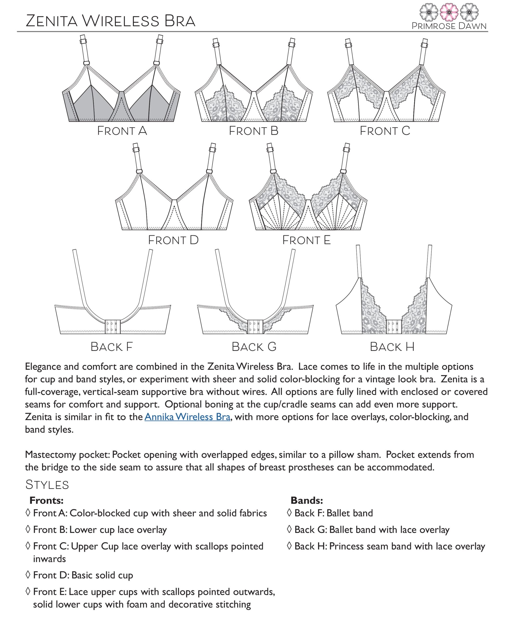 Primrose Dawn Zenita Wireless Mastectomy Bra PDF