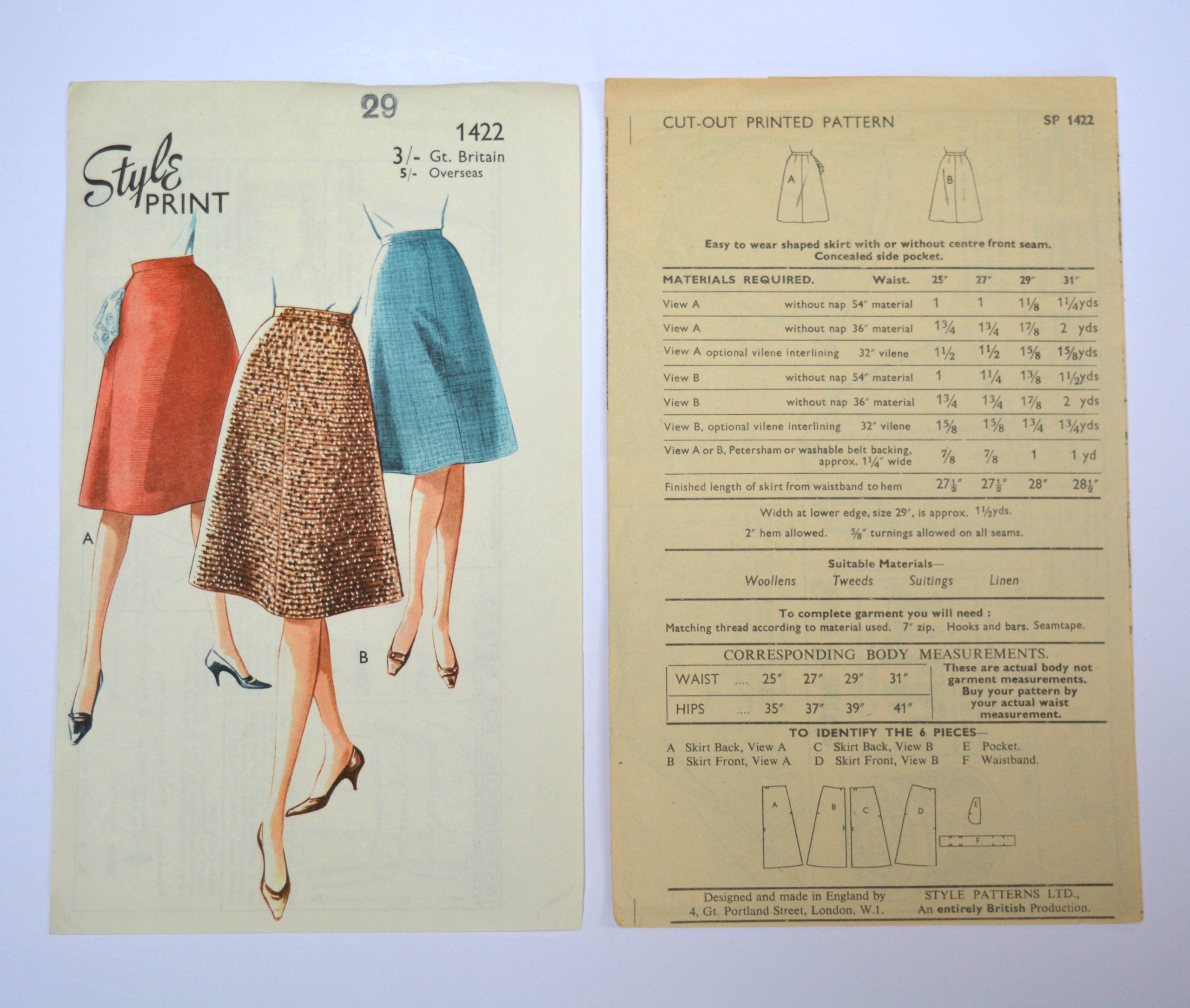 Why do so many vintage sewing patterns have a seam down the middle