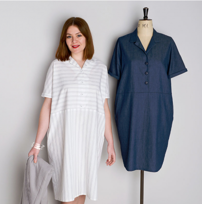 10 shirt dress sewing patterns for summer - The Fold Line