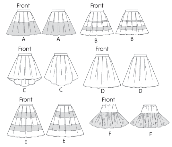 McCalls Skirts M6706 - The Fold Line