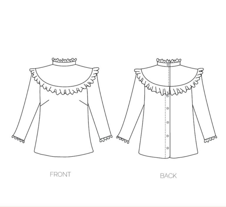 The Bloomsbury Blouse Sewing Pattern - Nina Lee - Available from The ...