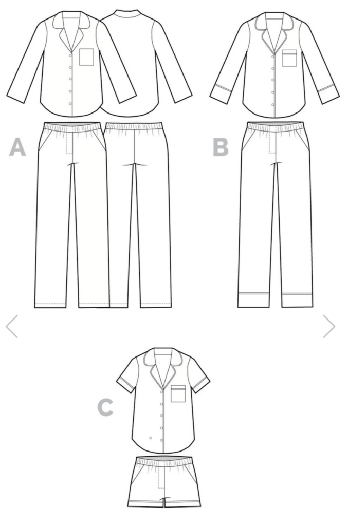 The Carolyn Pyjamas Sewing Pattern - Closet Core Patterns - Available ...