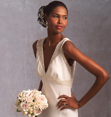 Vogue 2196 Bridal Original 80s Drop Waist Wedding Dress Pattern Size 6 8 10  UC | eBay