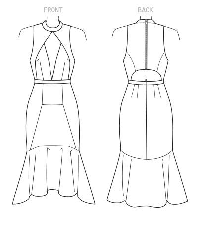 Vogue Dress V1545 - The Fold Line